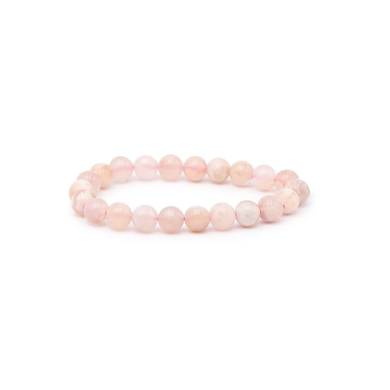 Bracelet boule 8mm agate fleur de cerisier a de Camille ambiance nature dans 💎 Bijoux et accessoires ésotériques