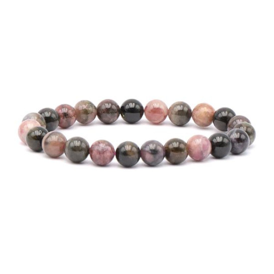 Bracelet boule 8mm tourmaline multi a+ 8mm de Camille ambiance nature dans 💎 Bijoux et accessoires ésotériques