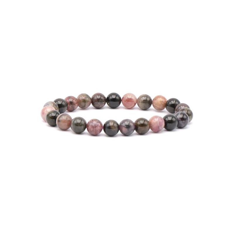 Bracelet boule 8mm tourmaline multi a+ 8mm de Camille ambiance nature dans 💎 Bijoux et accessoires ésotériques