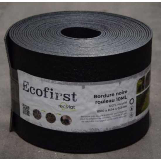 Bordure Ecofirst Noire Rouleau 10Ml H.14Cm de Chamorin - Déco pour le jardin dans Bordure de jardin