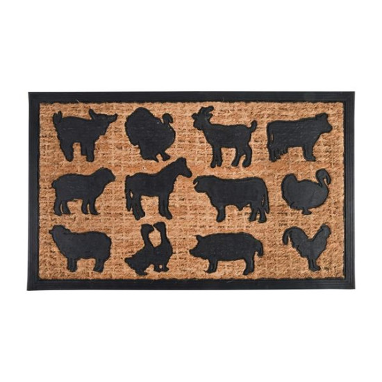 Paillasson caout/coco animaux ferme de Esschert design - deco maison et jardin dans Tapis - paillasson - Nappe - Rideau