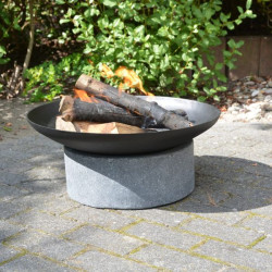 Vasque table granito anneau de Esschert design - deco maison et jardin dans 🔥 Brasero - chauffe terrasse