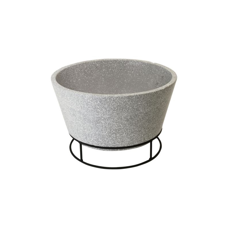 /Braséro céramique look ciment de Esschert design - deco maison et jardin dans 🔥 Brasero - chauffe terrasse
