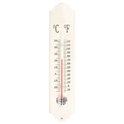 Thermometre métal creme de Esschert design - deco maison et jardin dans Thermométre - Pluviometre - Baromètre