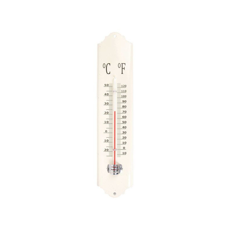 Thermometre métal creme de Esschert design - deco maison et jardin dans Thermométre - Pluviometre - Baromètre
