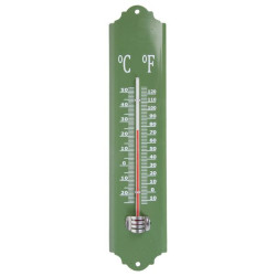 Thermometre métal vert de Esschert design - deco maison et jardin dans Thermométre - Pluviometre - Baromètre