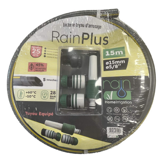 Batterie Tuyau Rainplus Ø15X15M 28B de Rain Irrigation - arrosage goutte à goutte dans Tuyau d'arrosage pour le jardin