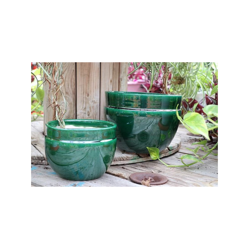 Pot austral jade d16 h13 de Poterie d'Albi - Poterie de qualité à Bordeaux dans Les Poteries d'Albi