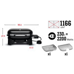 Lumin compact black weber de Weber- BBQ à charbon, à gaz et électriques dans Plancha pour de bonnes grillades