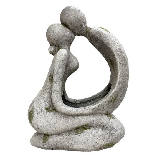 Amoureux+cache pot 19x37x51cm gris de Pot et Deco - poterie céramique de qualité dans Cache-pot et pot déco