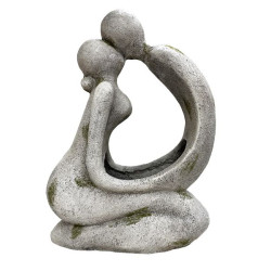 Amoureux+cache pot 19x37x51cm gris de Pot et Deco - poterie céramique de qualité dans Cache-pot et pot déco