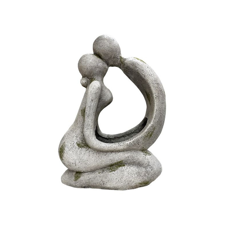 Amoureux+cache pot 19x37x51cm gris de Pot et Deco - poterie céramique de qualité dans Cache-pot et pot déco