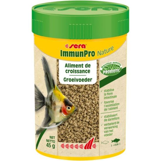 Sera immunpro nature 100 ml (45 g) de Sera - alimentation et produit pour aquarium dans Alimentation Poissons tropicaux