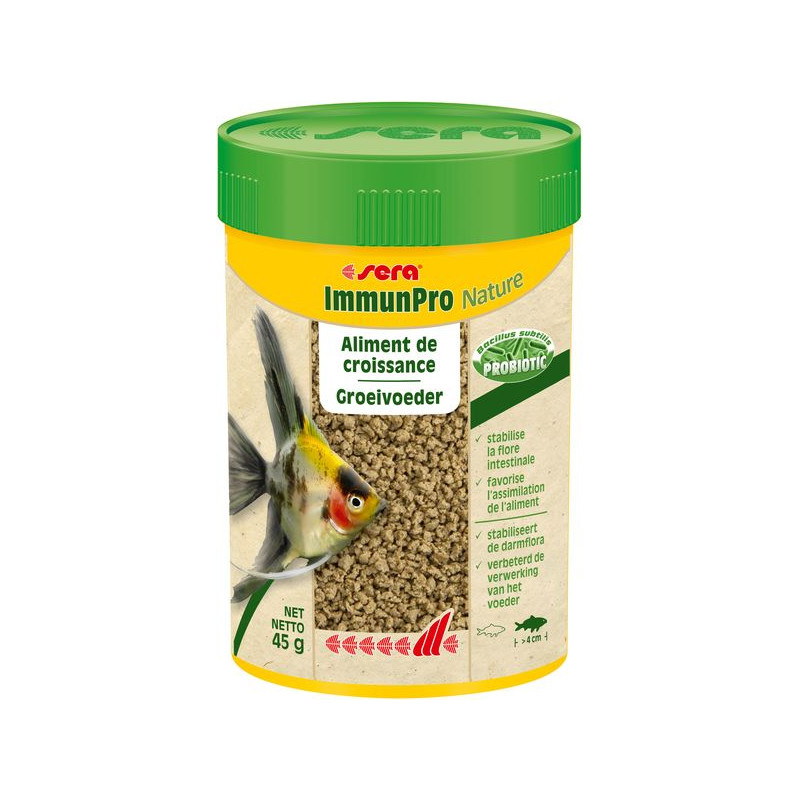 Sera immunpro nature 100 ml (45 g) de Sera - alimentation et produit pour aquarium dans Alimentation Poissons tropicaux