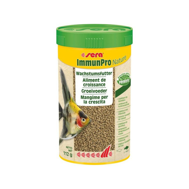 Sera immunpro nature 250 ml (112 g) de Sera - alimentation et produit pour aquarium dans Alimentation Poissons tropicaux
