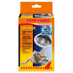 Sera reptil sun heat 100 w de Sera - alimentation et produit pour aquarium dans Lumière pour reptiles