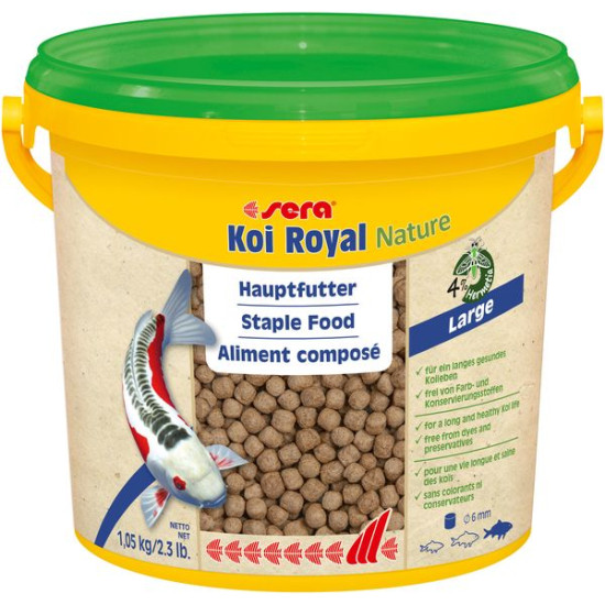 Sera koi royal nature large 3.8l (1.05 kg) de Sera - alimentation et produit pour aquarium dans Nourriture poisson de bassin
