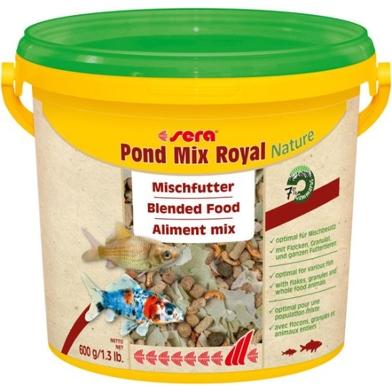 Sera pond mix royal nature 3.8l (600 g) de Sera - alimentation et produit pour aquarium dans Nourriture poisson de bassin