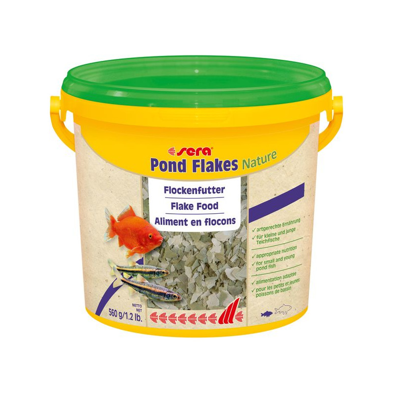 Sera pond flakes nature 3.8l (560 g) de Sera - alimentation et produit pour aquarium dans Nourriture poisson de bassin