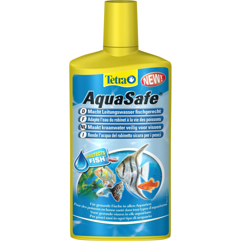TETRA AQUASAFE 500ML de Tetra - Tetra pond - Nourriture pour poissons dans Equilibre de l'eau de l'aquarium