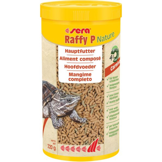 Sera raffy p nature 1l (220 g) de Sera - alimentation et produit pour aquarium dans Alimentation Seche et granules pour reptiles