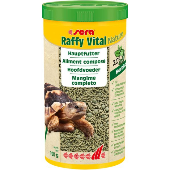 Sera raffy vital nature 1l (190 g) de Sera - alimentation et produit pour aquarium dans Alimentation Seche et granules pour r...