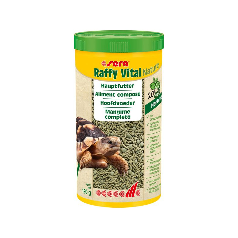 Sera raffy vital nature 1l (190 g) de Sera - alimentation et produit pour aquarium dans Alimentation Seche et granules pour r...