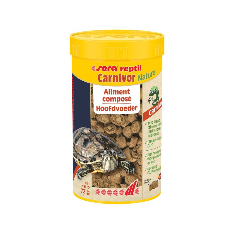 Sera reptil professional carnivor nature 72 g de Sera - alimentation et produit pour aquarium dans Alimentation Seche et gran...