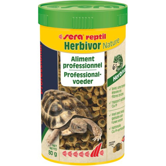 Sera reptil professional herbivor nature 80g de Sera - alimentation et produit pour aquarium dans Alimentation Seche et granu...