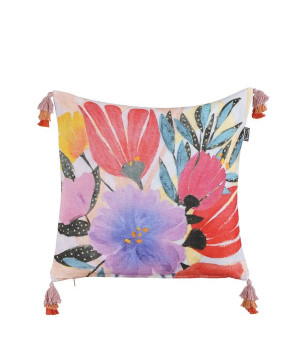 Coussin georgia rouge 45x45 de Edelman - deco maison et noël dans Coussins et couverture