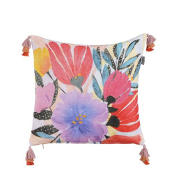 Coussin georgia rouge 45x45 de Edelman - deco maison et noël dans Coussins et couverture