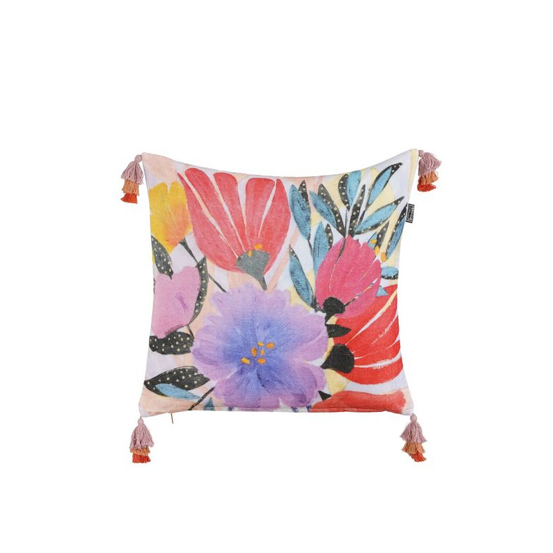 Coussin georgia rouge 45x45 de Edelman - deco maison et noël dans Coussins et couverture