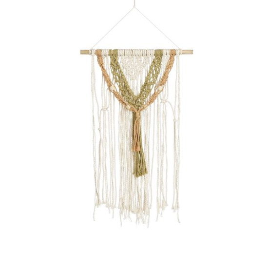 Pendeur mural marron 65x36cm de Edelman - deco maison et noël dans selette - porte-plantes - roule pot