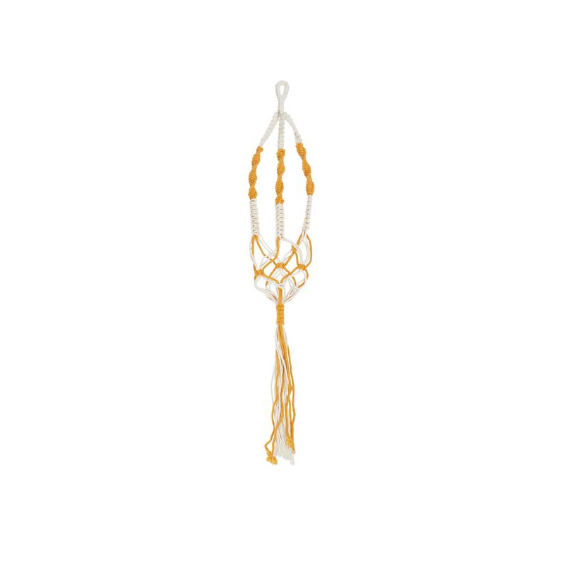 Support de pot a/suspendre jaune de Edelman - deco maison et noël dans selette - porte-plantes - roule pot