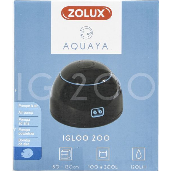 Igloo 200 noir aqya de Zolux - Produit pour animaux dans Accessoires d'entretien pour aquariums