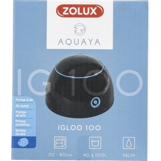 Igloo 100 noir aqya de Zolux - Produit pour animaux dans Accessoires d'entretien pour aquariums