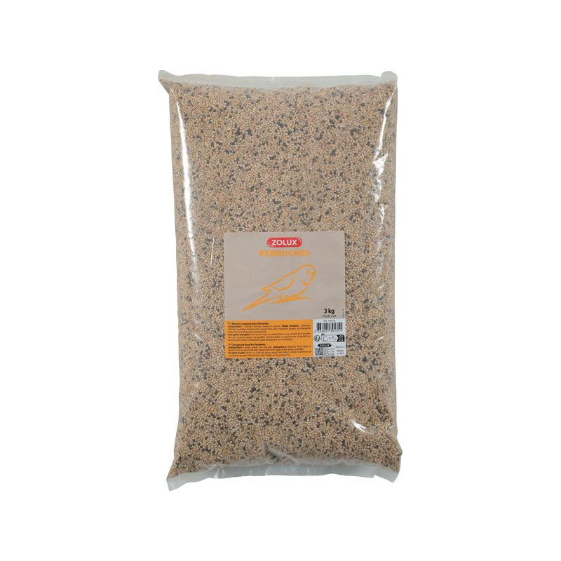 Graines perruche 3kg de Zolux - Produit pour animaux dans Graines et graisses