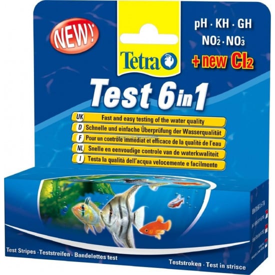 TETRA TEST BANDE 6 EN 1 de Tetra - Tetra pond - Nourriture pour poissons dans Test de l'eau