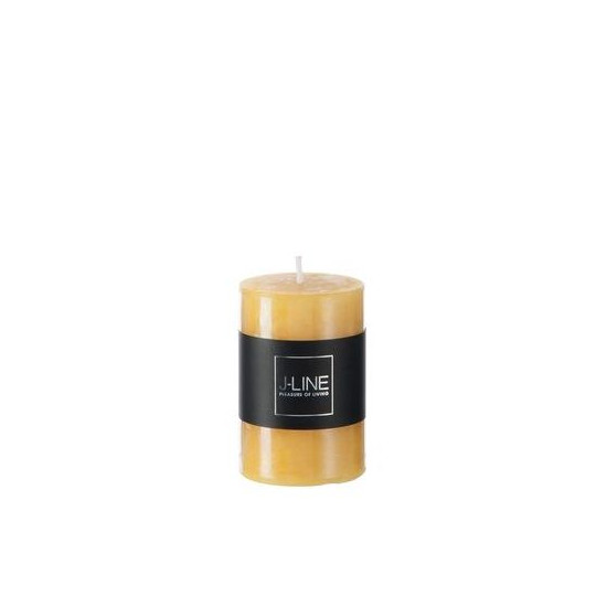 Bougie cyl ocre s de J-Line by Jolipa - Déco intérieur dans 🕯️ Bougies et encens