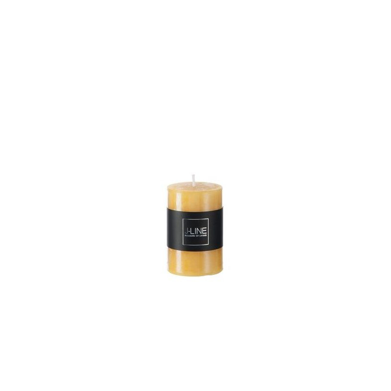 Bougie cyl ocre s de J-Line by Jolipa - Déco intérieur dans 🕯️ Bougies et encens