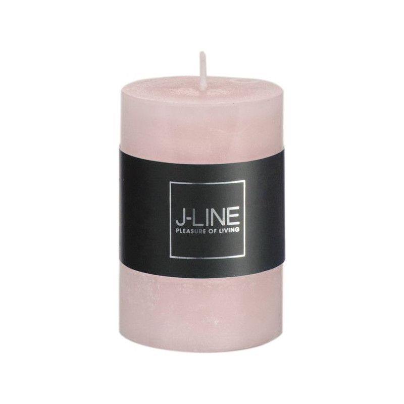 Bougie cyl rose poudre s de J-Line by Jolipa - Déco intérieur dans 🕯️ Bougies et encens