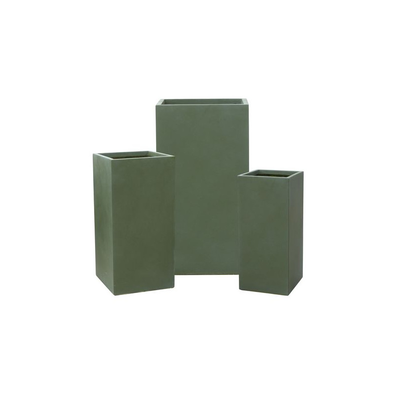 Bac carre haut graphite kaki fibre 41 de Jardinerie Bordeaux Libourne Gironde dans Pots et accessoires