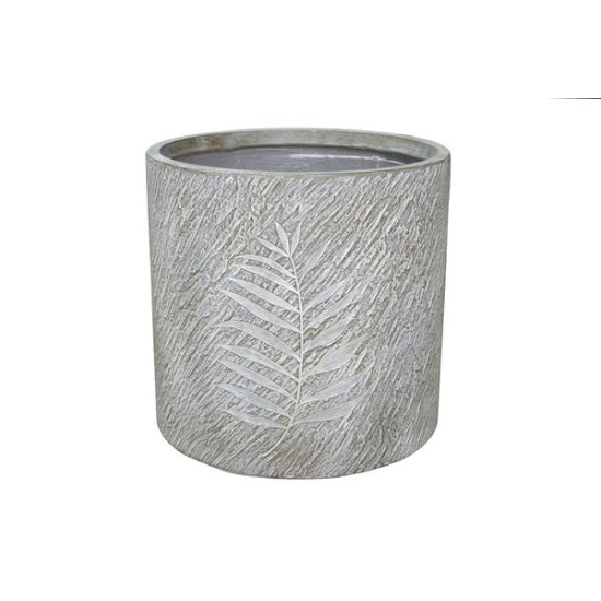 /Pot cylindre fossil gris clair fibre 45 de Jardinerie Bordeaux Libourne Gironde dans Pots et accessoires