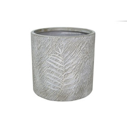 /Pot cylindre fossil gris clair fibre 45 de Jardinerie Bordeaux Libourne Gironde dans Pots et accessoires