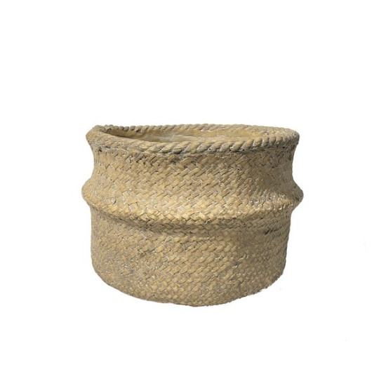 Pot rond plie fibraciment  osier gt de Jardinerie Bordeaux Libourne Gironde dans Pots et accessoires
