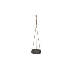 Suspension folium noir antique fibre 30.5 de Jardinerie Bordeaux Libourne Gironde dans Cache-pot et pot déco