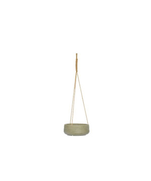 Suspension folium vert antique fibre 30.5 de Jardinerie Bordeaux Libourne Gironde dans Cache-pot et pot déco