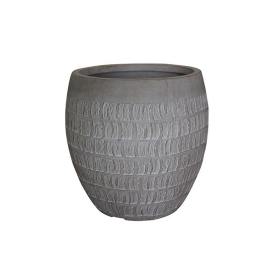 Pot oeuf fouta beige fibre 37.5 de Jardinerie Bordeaux Libourne Gironde dans Pots et accessoires