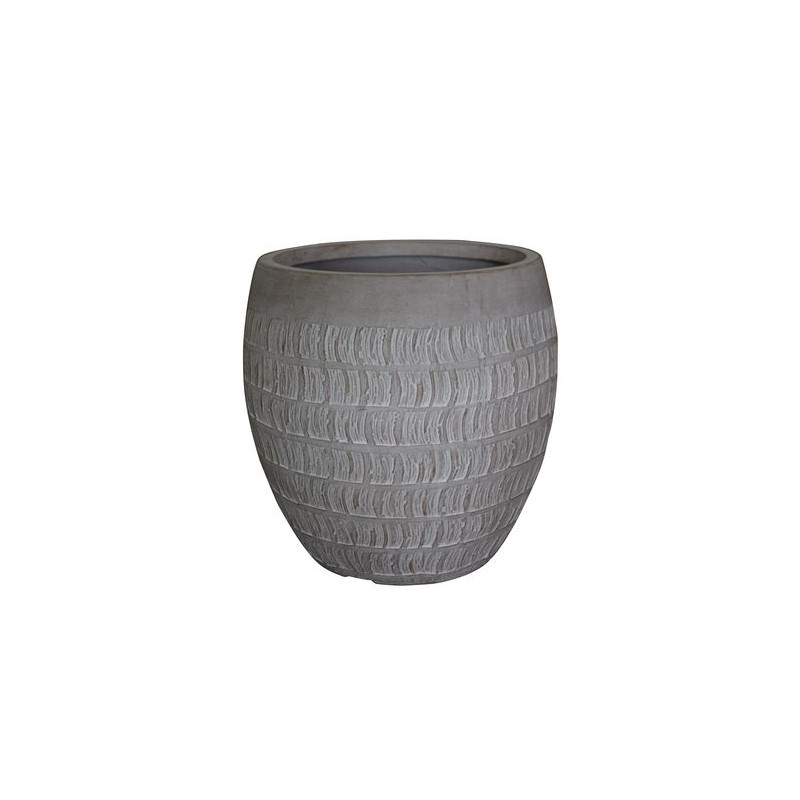 Pot oeuf fouta beige fibre 37.5 de Jardinerie Bordeaux Libourne Gironde dans Pots et accessoires