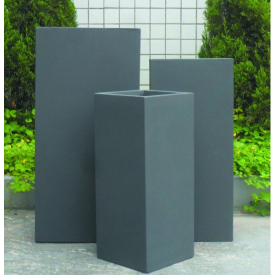 Bac carre haut graphite anthracite terrafibre 27 de Jardinerie Bordeaux Libourne Gironde dans Pots et accessoires